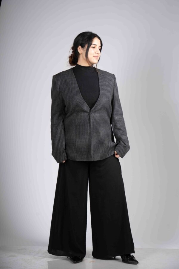 Graphite Glacier Checked Blazer - Image 5