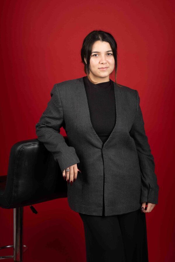 Graphite Glacier Checked Blazer - Image 3