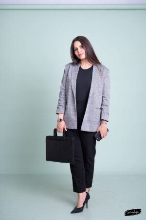 Heather Check Blazer