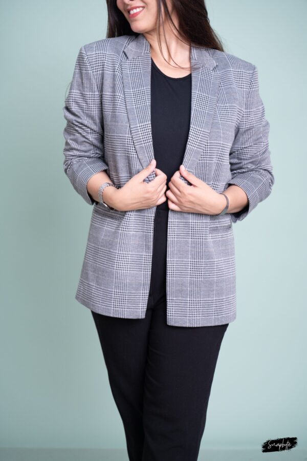 Heather Check Blazer - Image 3