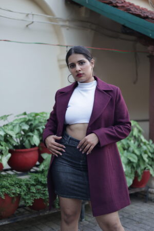 Wine Merino Blazer
