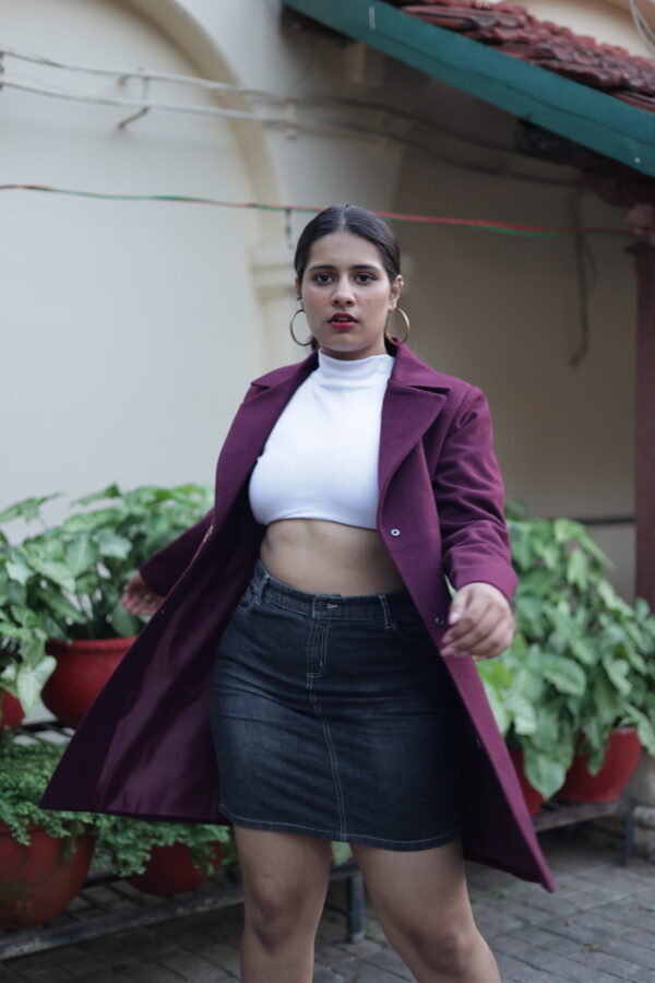 Wine Merino Blazer - Image 2