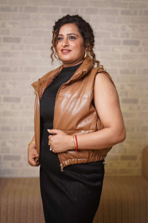 Leather Crop Jacket - Image 2