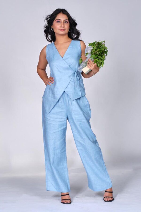 Sky Mist Linen Co-ord Set - Image 2